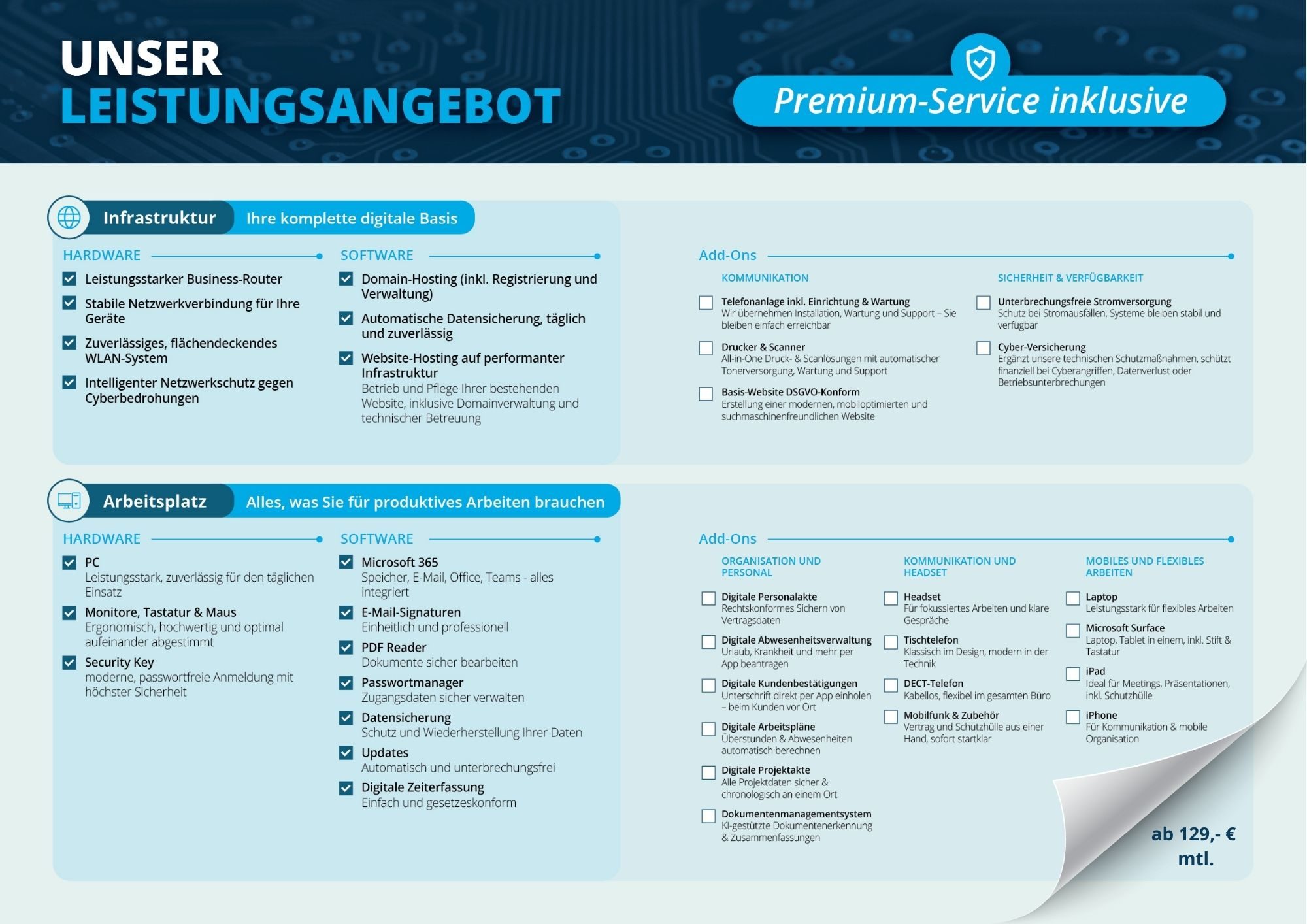 Flyer Dienstleistungen Flyer Dienstleistungen